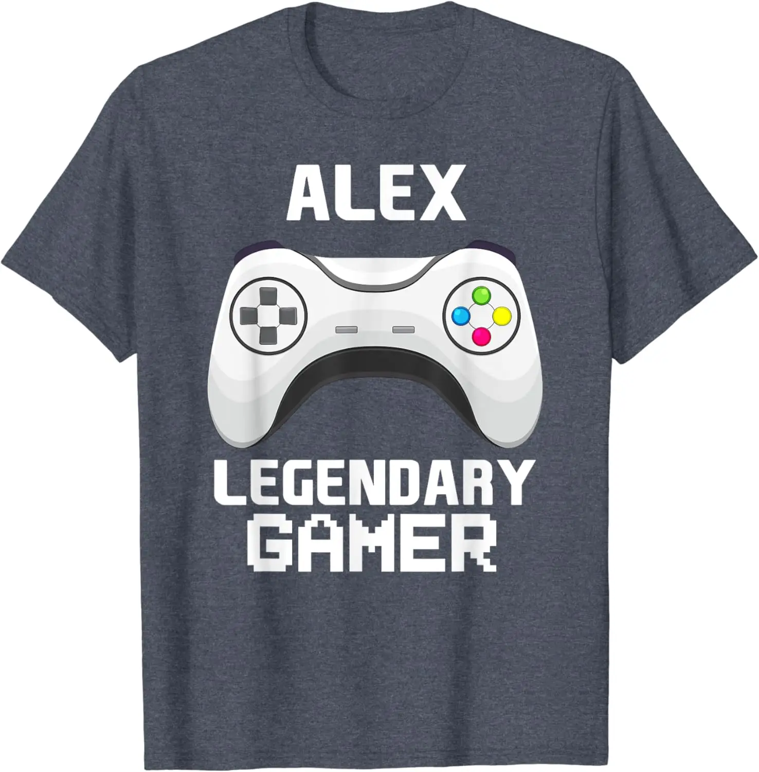 Alex Legendary Gamer Personalized Video Gaming Name T-Shirt