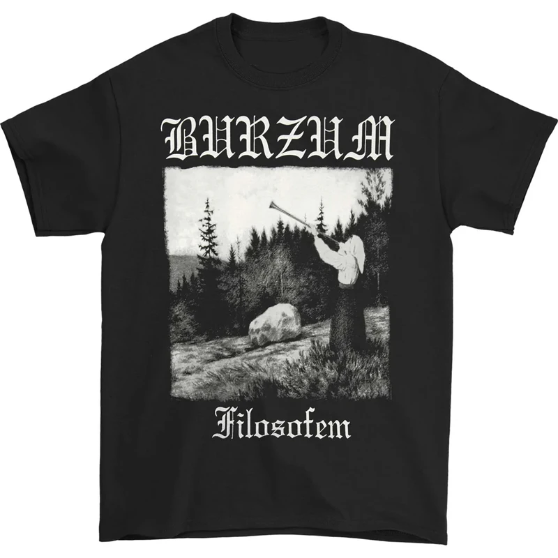 

Norwegian Black Metal Band BURZUM Rock Dark Punk Men's T-shirt Casual and Comfortable Short-sleeved T-shirt for Men