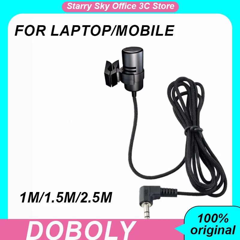 

DOBOLY Head-mounted Lavalier Microphone Wired for Recording Tiktok Kwai Live Eating and Broadcasting Voice Control Mic