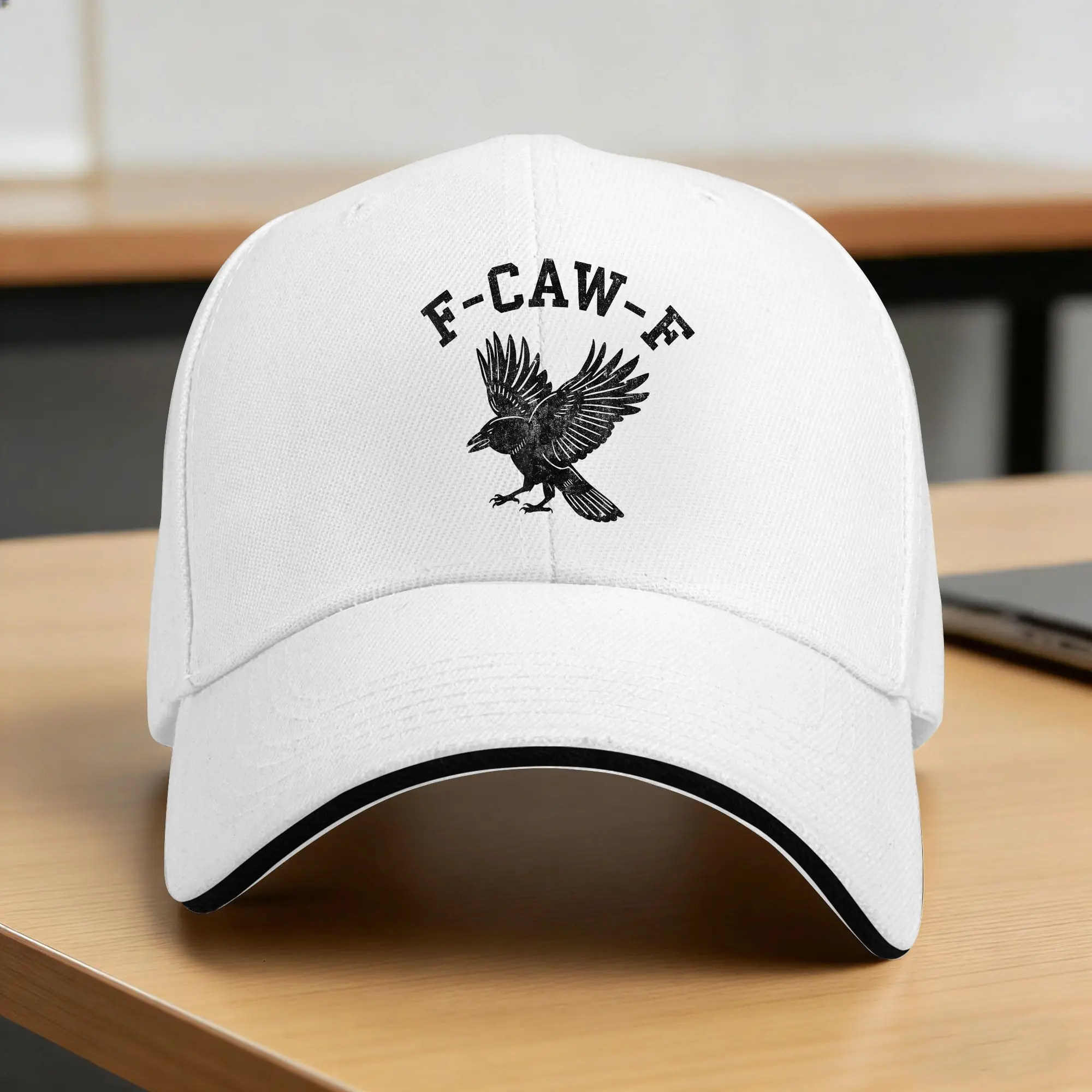 Funny F CAW F Crow Baseball Cap  Hiking Fishing Dropshipping Hip Hop Hats Women Men Classic Design Baseball Caps