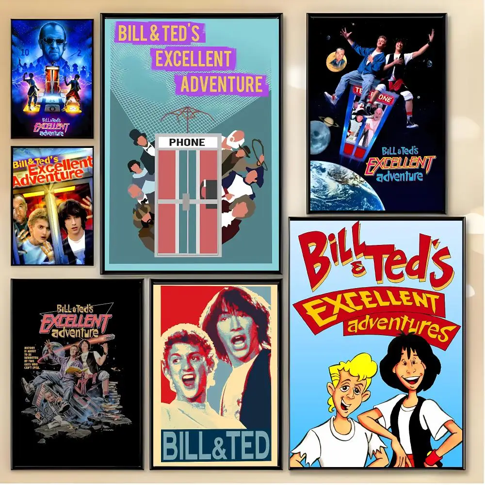 Classic Sci-Fi Comedy B-Bill TedS Excellent Adventure Poster Unique Home Decoration Ideas & Stylish Interior Art