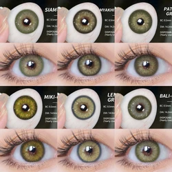 EYESHARE 1 Pair Colored Contact Lenses Natural Green Eye Lenses Yearly Brown Eyes Contacts Lens Beautiful Pupil Fast Delivery