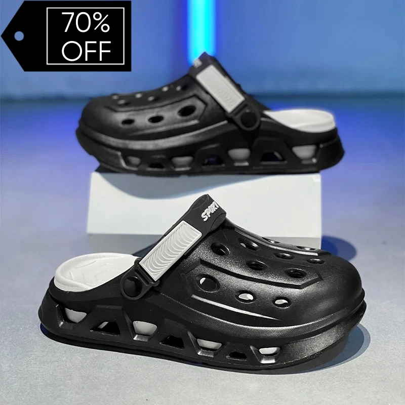 

2026 Couple Men's and Women's 2025 New Non-Slip Breathable Summer Outer Wear Thick-Soled Toe-Cap Sandals