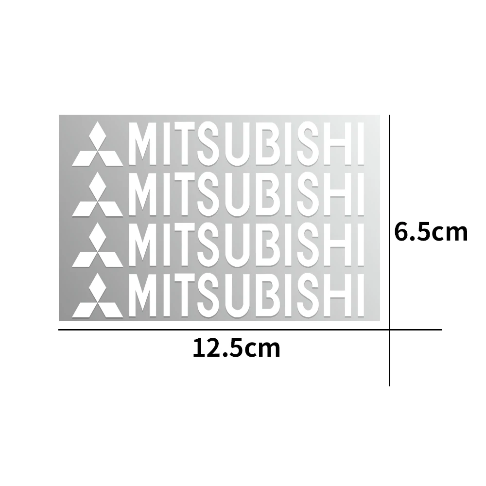 4pcs Auto PVC Emblem Karosserie Seitentür Rad Felgen Aufkleber Zubehör für Mitsubishi Rallye Lancer Outlander Lancer Air trek