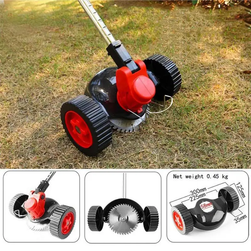 String Trimmer Wheels Attachment Cordless Grass Trimmer Wheel Adjustable Support Wheel For Improving Work Efficiency