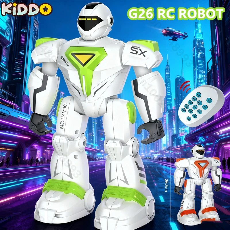 

G26 RC робот инфракрасный механический робот игрушка с дистанционным управлением жест индукционный поющий танцующая война полиция электрический Рождество