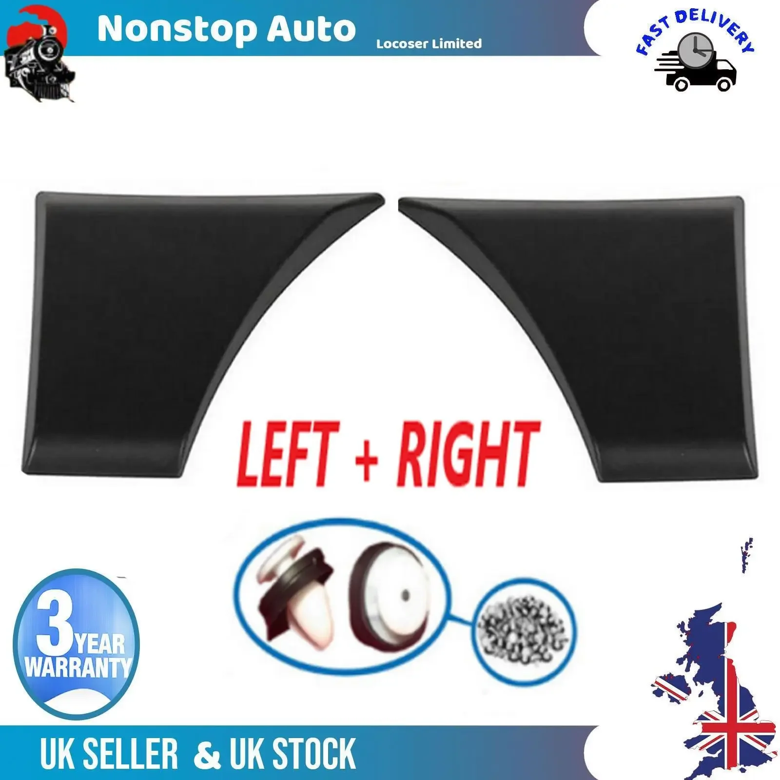 Moulding Strip Rear Panel Left/Right Side For Renault Master MK3 Movano B MK2 NISSAN Interstar NV400 10-20 768F20004R 768F30004R