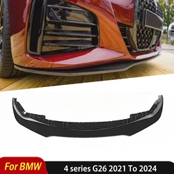 For BMW 4 Series 4 Door G26 2021 To 2024 MP Style Front Bumper Spoiler Chin Shovel Diffuser Lip Splitter Tuning Auto Accessories