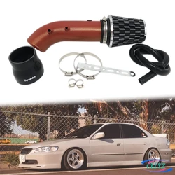 CLLYZ Air Intake Pipe Aluminum Kit With High Flow Air Filter For Honda Accord 7 Accord 6