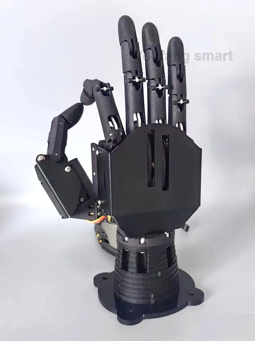 6 Dof Robotic Hand Big Bionic Palm 5 Fingers Left/Right Hand for Arduino For Raspberry Pi Robot Programmable Scientific Project