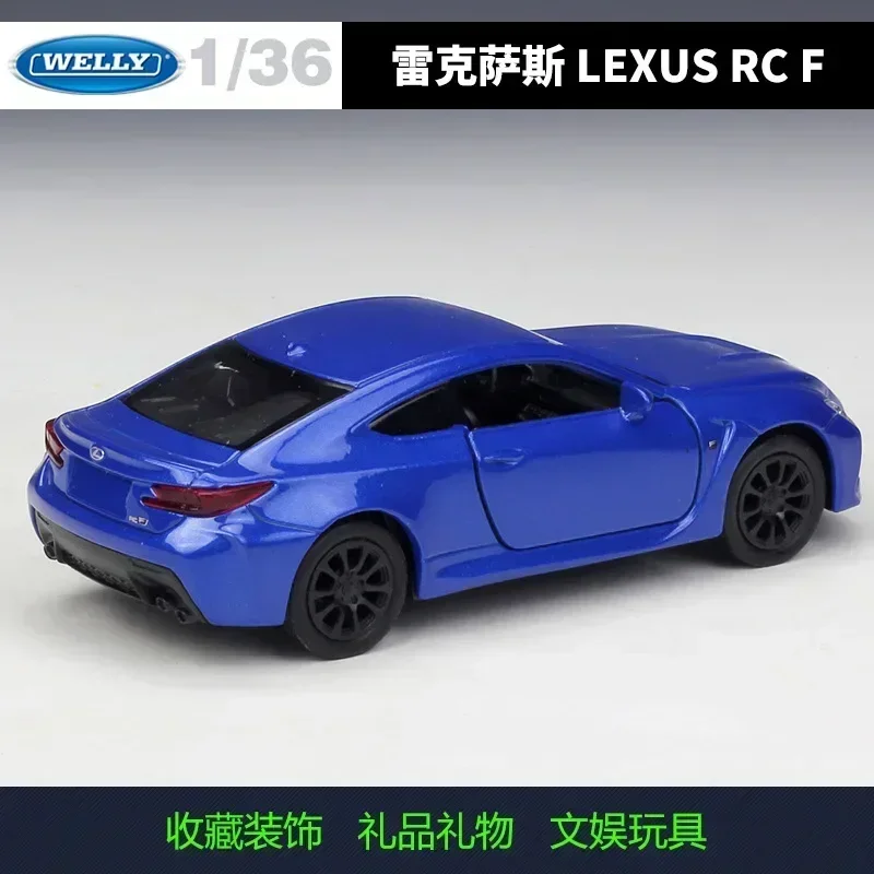 WELLY 1:36 LEXUS RC F High Simulation Diecast Car Metal Alloy Model Car Toys for Children Gift Collection