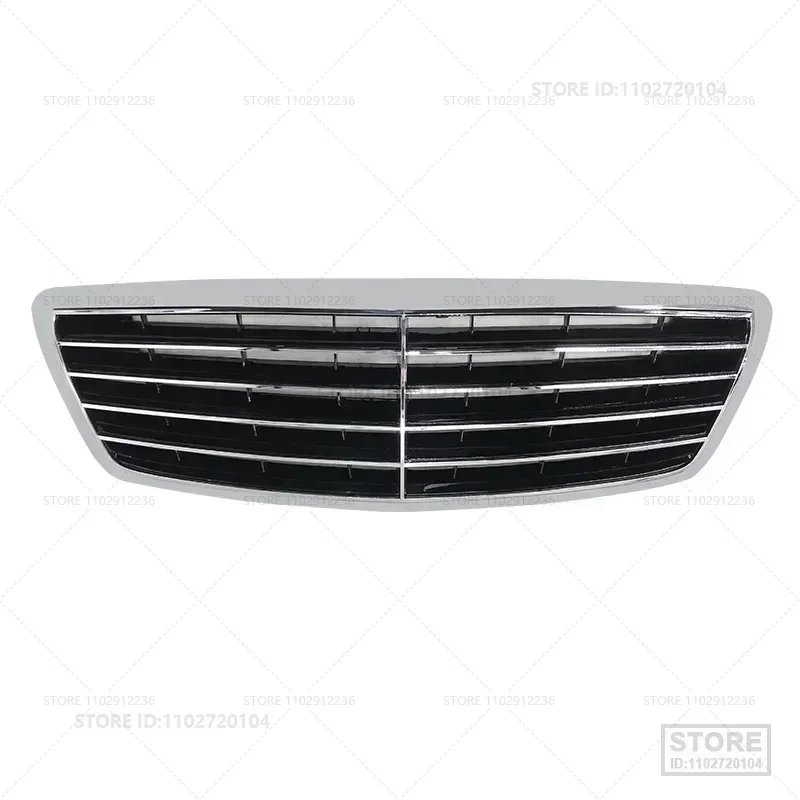 For 2000-2006 Mercedes-Benz S350/S430/S500/S600/S55 AMG (W220) Front Grille Grill Bumper Engine Cooling Grid Radiator 2208800583