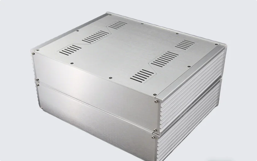 A/ (430*105 *340mm) All aluminum amplifier chassis /Headphone Amp Case/ Preamp & Power Amp Chassis/ AMP Enclosure DIY box