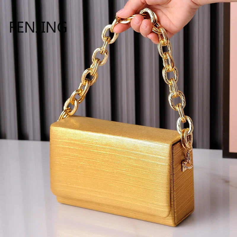 

Evening Chain Handbags Women Small Square Bag Yellow Leather Versatile Shoulder Bags Fashion 2024 New Luxury Party Purses Bolsas