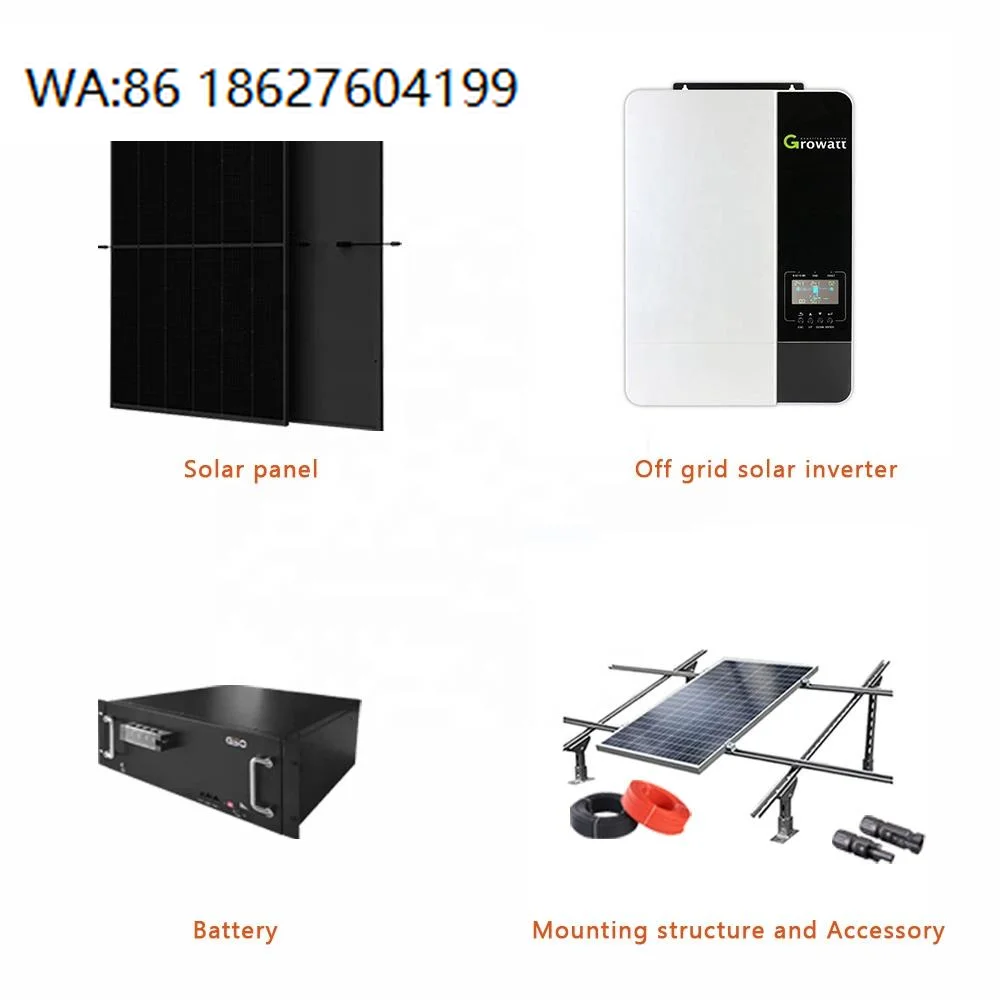 

10KW-30KW Hybrid Solar Kit, Polycrystalline Panel LiFePO4 Battery Inverter Off Grid Home Storage System