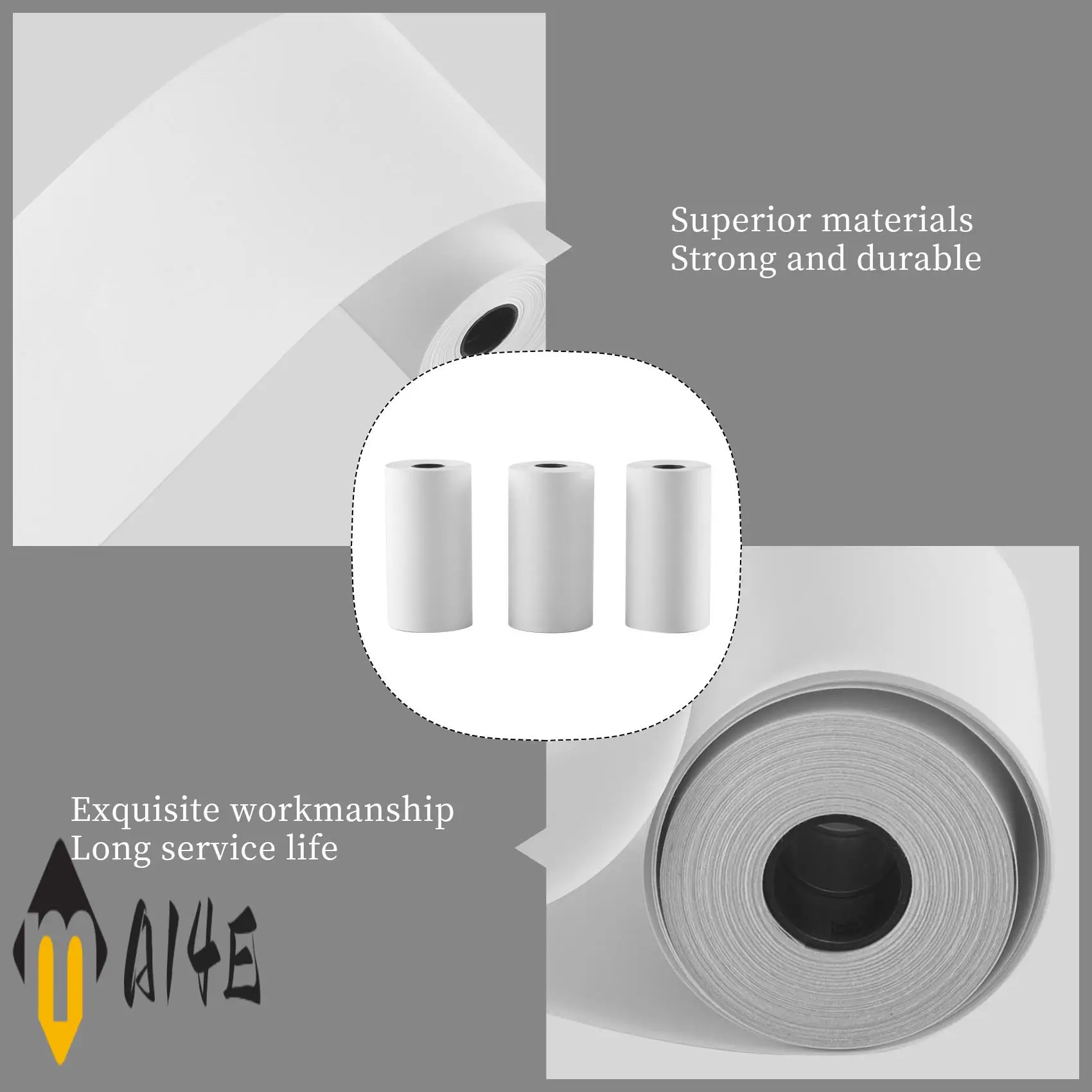 3 rollos de papel térmico para recibos, rollos de 57x30mm, rollos de papel térmico POS aptos para máquina de tarjetas de crédito, caja registradora