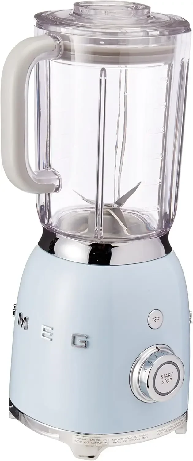 Encimera Smeg, licuadora estilo años 50 azul pastel, 48 onzas