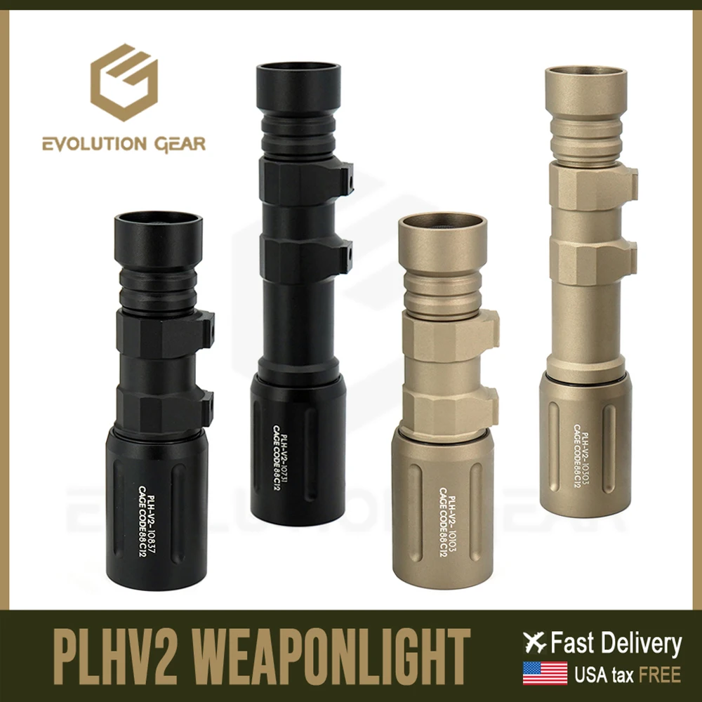 

Tactical PLHv2 White LED Flashlight PLH V2 Weapon Light