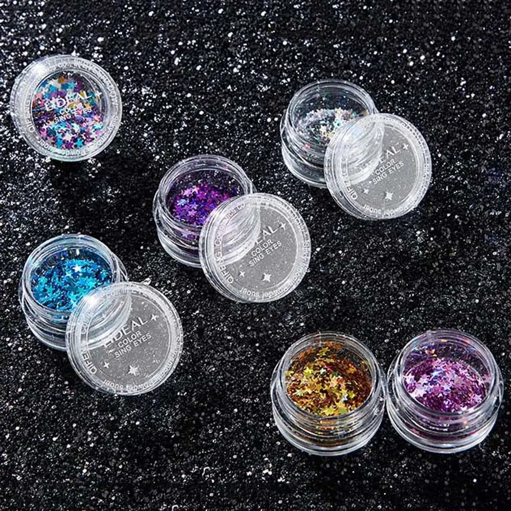 

Stars Pentagram Nail Art Decorations Eyeshadow Sequins Eye Highlight Powder Nail Glitter Flakes Face Sequins Nail Sequins