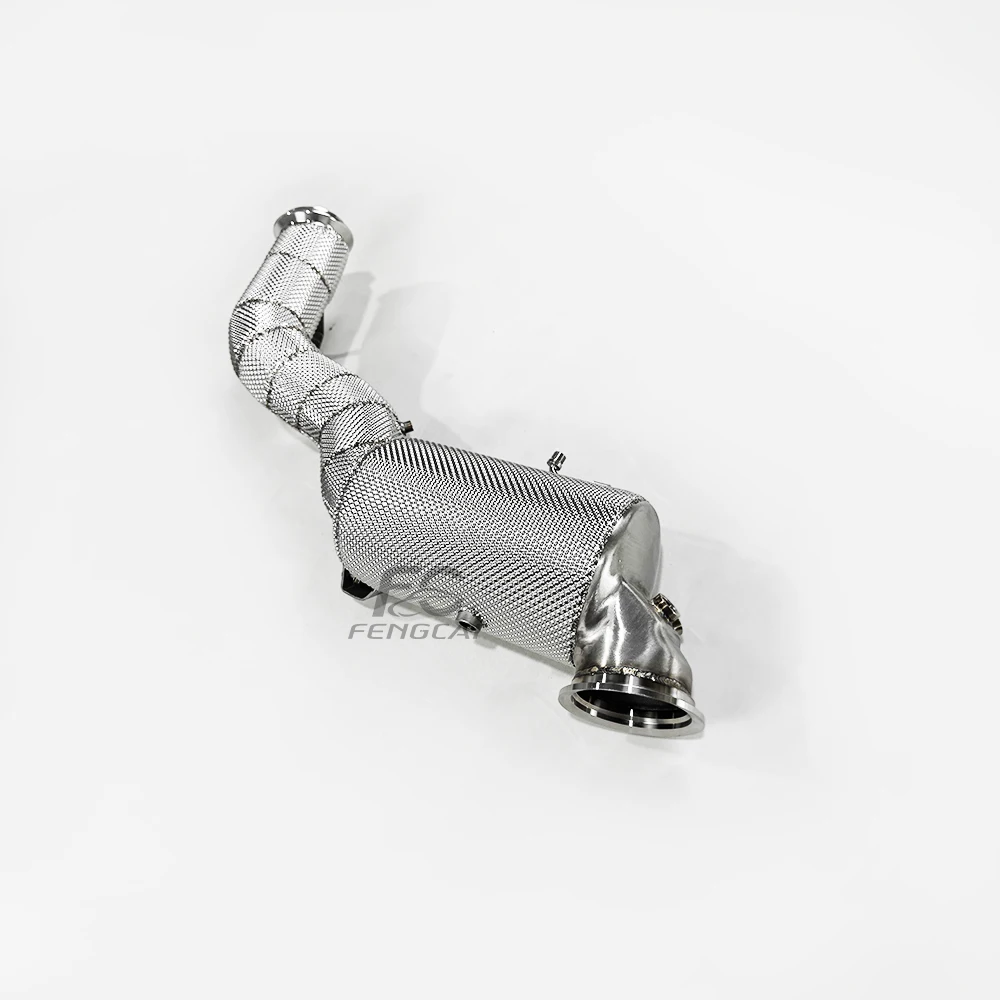 High-performance heat-insulated straight-through exhaust system for Mercedes-Benz C43 2.0T 2022-2025 W206 models (no fault light