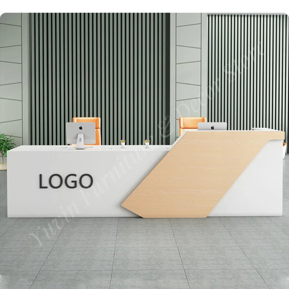 Modern Design Office Reception Desk Small Salon Reception Desk Chairs Front Desk Counter Mode