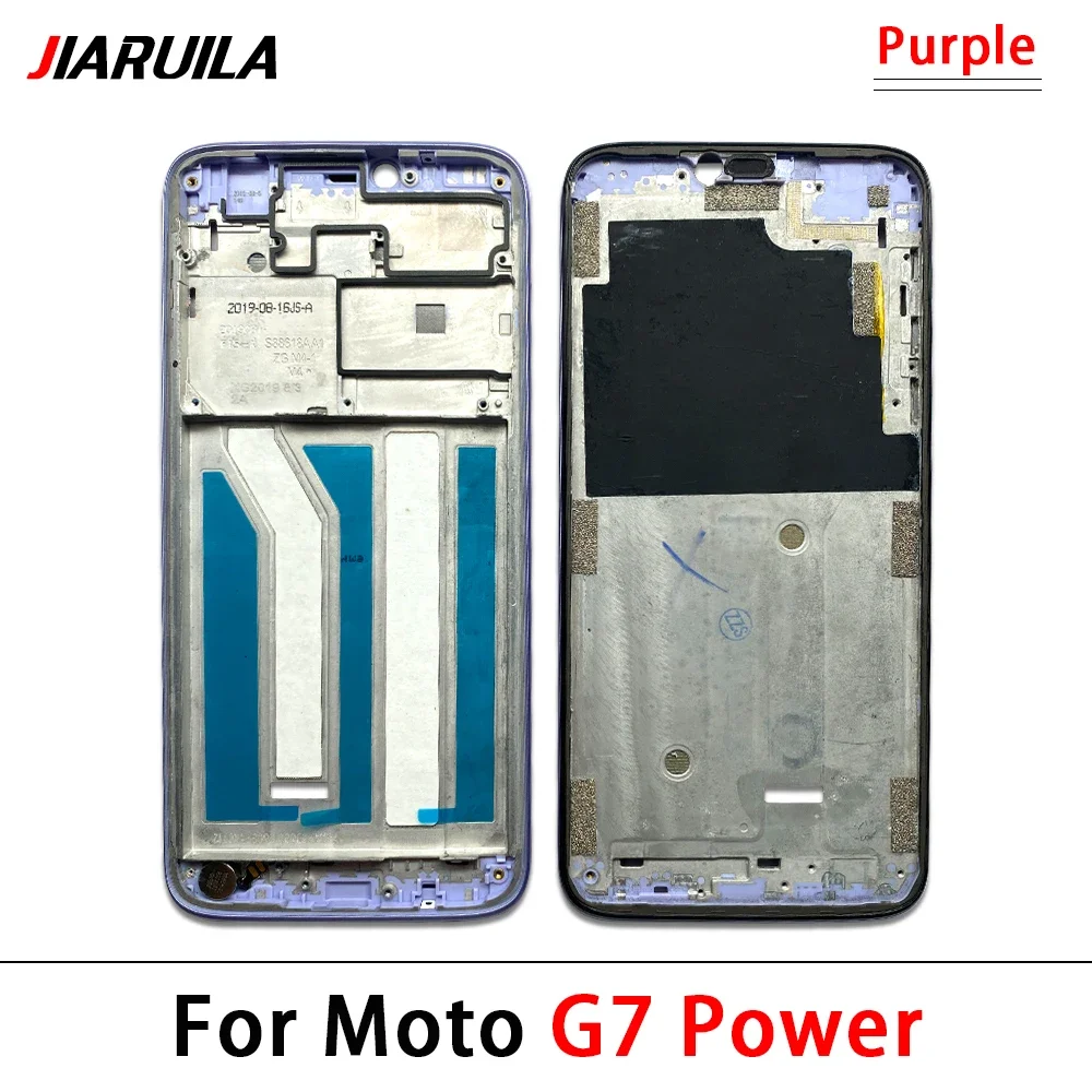 NEW For Motorola Moto G6 G6 Play G7 Plus G7 Power Front Housing LCD Frame Shell Screen Bezel Holder Phone Replacement Parts