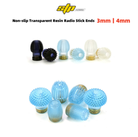 2PCS STPHOBBY Non-slip Transparent Resin Radio Stick Ends 3mm 4mm for FPV Radio Transmitter Hall Gimbal TBS TX16S DIY Parts