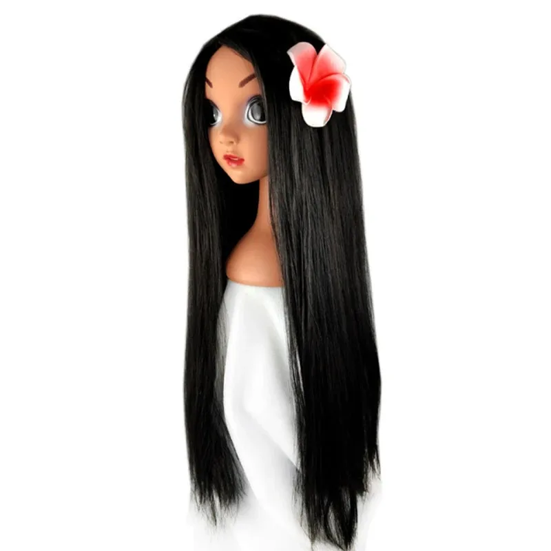 Girl Princess Cosplay Wig Children Mermaid Wig Princess Hair Accessories Carnival Party Wig Princess Dress Accessories Matching