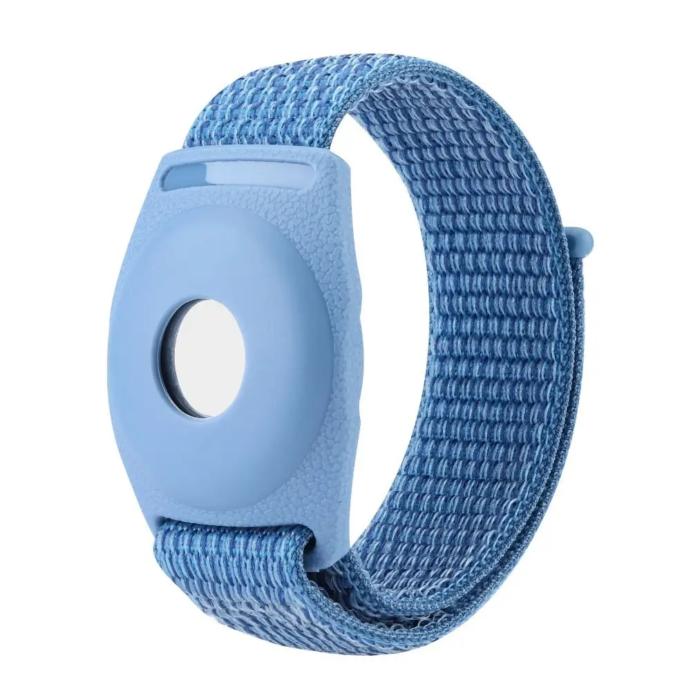 1pc Colorful Wrist Strap For AirTag Adjustable Stretchy Nylon Watch Band Lightweight Anti-Lost Replaceable Wristband For AirTag