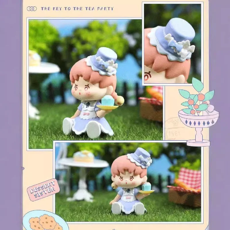 Spot Bella Tea Party Blind Box Tide Play Girl Cute Cartoon Figure Dessert Toy Gift