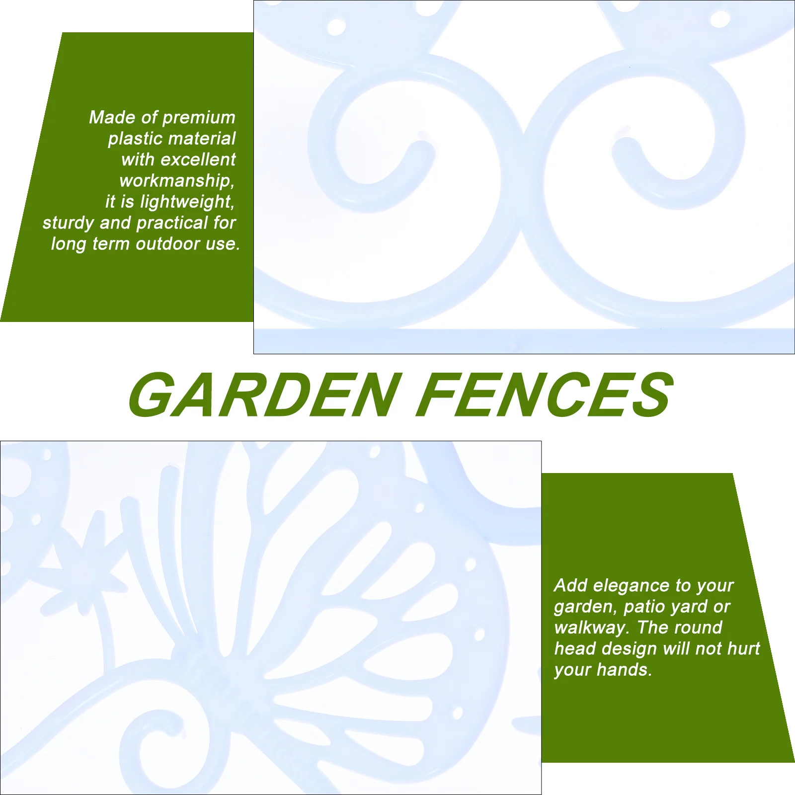 

4 шт. пластиковый забор, сад, двор, патио, декоративный пейзаж, бордюр, орнамент, ограждение, окантовка, уличный разделитель, газон, садовый инструмент