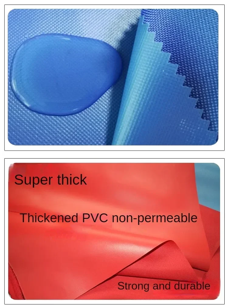 600D Encrypted Thickend Oxford Fabric PVC Waterproof By The Meter for Tent Floor Mat Bags Seiwng Coth Plain Durable Wearable Red