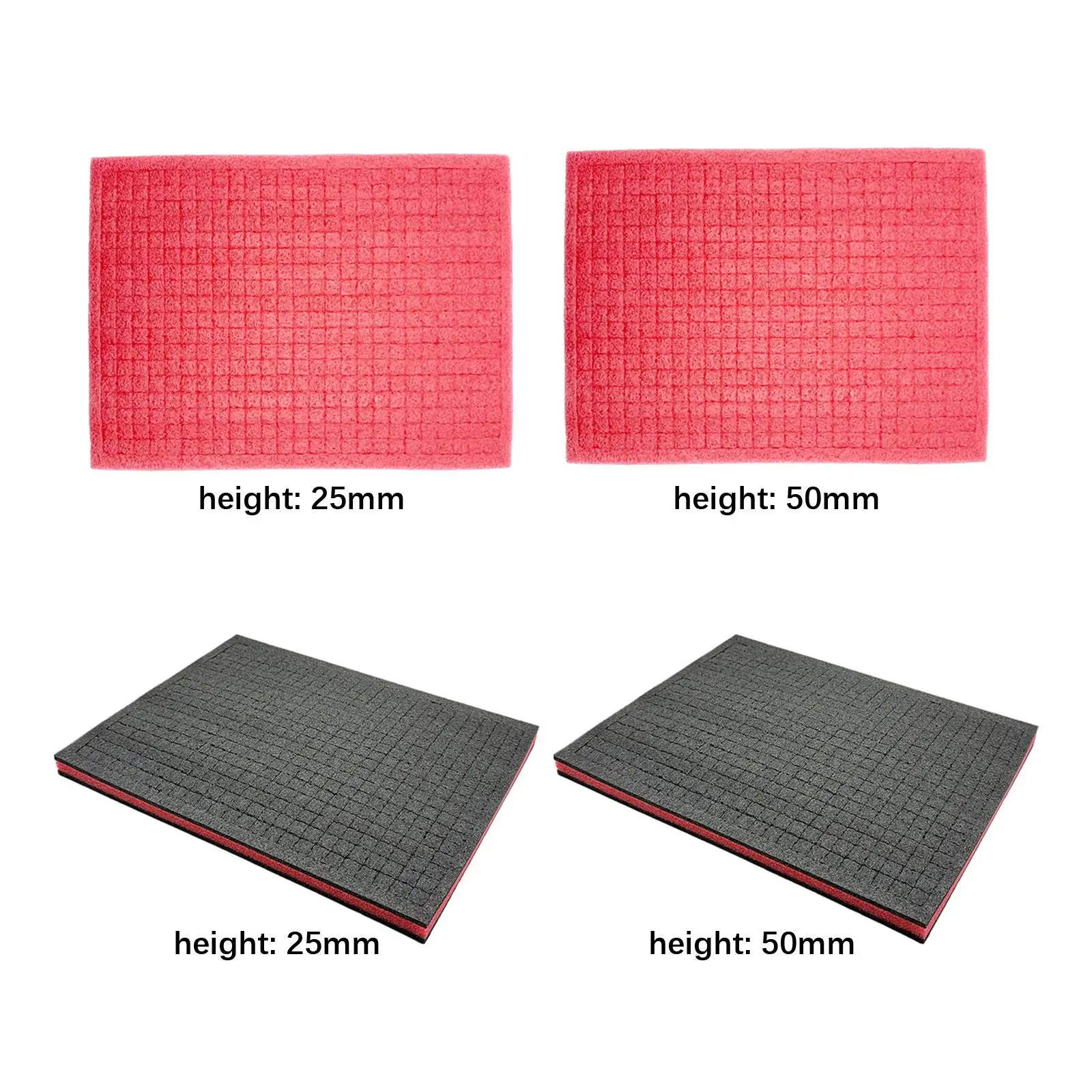 Tool Box Foam 15.75x11.81inch Non Slip Packing Sponge Pad Cushion Liner Sheet for Crafts Drawer Jewelry Hard Case Camera
