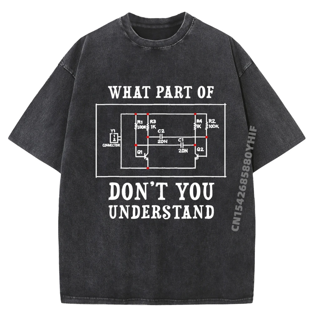 

Electrical Engineer Jersey Plus Size Men Clothing Vintage T Shirts Graphic Washed Tee Shirt For Men Group