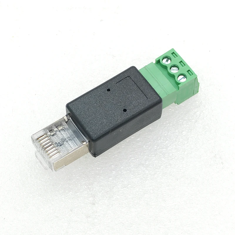 Imagem -03 - Terminal de Cristal Rede Conector Rs232 Porta Serial 485 Terminal Servo Encoder Adapter 100 Pcs Rj45 a 845