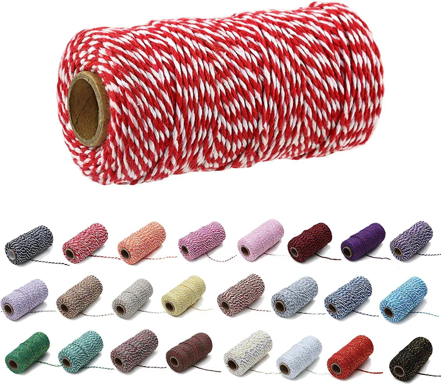 

100m Durable Loom Warp Thread 2mm Warp Yarn for Weaving Carpet Tapestry,Rug,Blanket or Pattern Christmas Party Gift Decoration