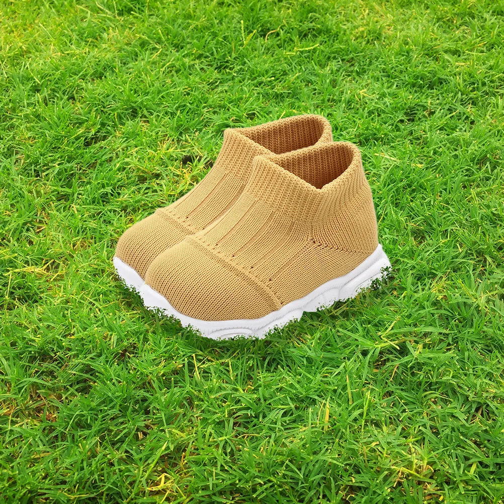 1 زوج المضادة للانزلاق الطفل Prewalker تنفس أحذية مريحة الرضع تصميم فريد لينة وحيد الطفل أحذية مشي الرضع Prewalker #5