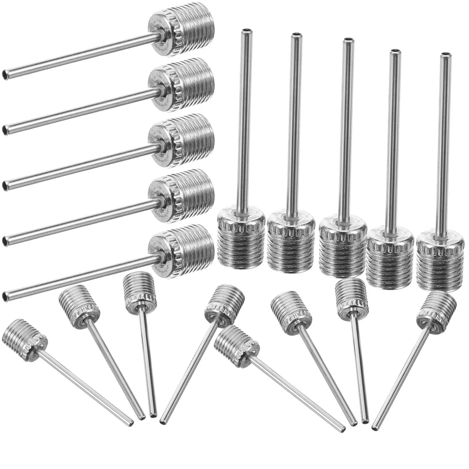 Needles Inflatable Balloon Inflator Pump Basketball Volleyball Football Stainless Steel