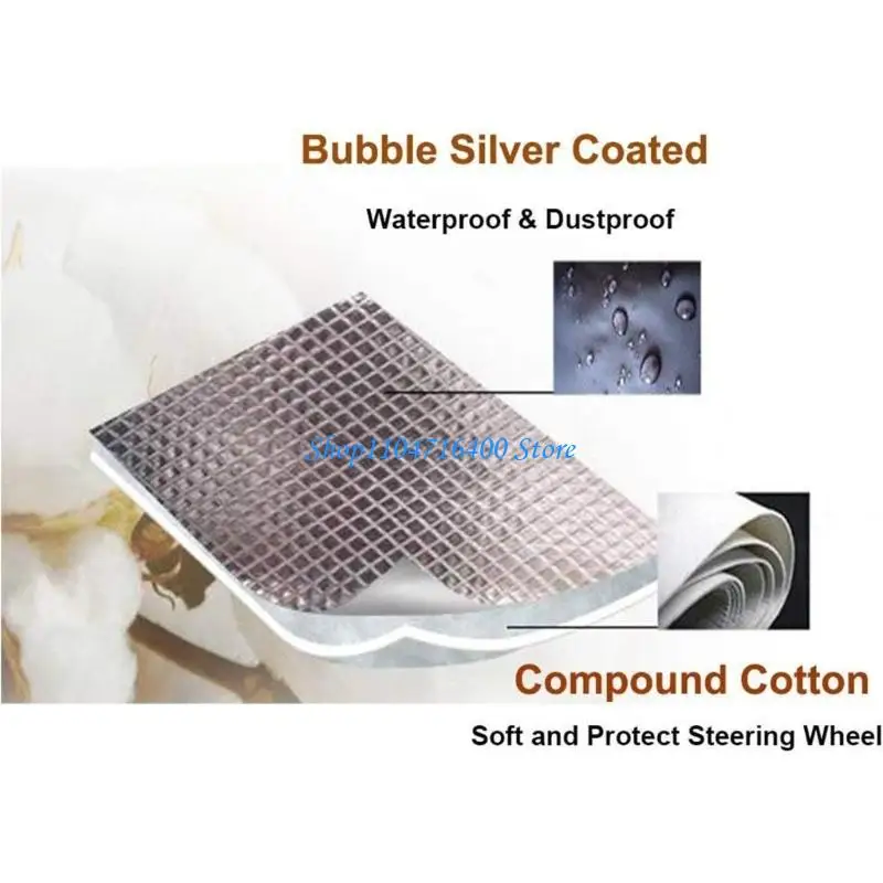 Y1GD Universal Teadering Wheel Cover Sunshade Cover Parasols Shield يمنع ارتفاع درجة الحرارة