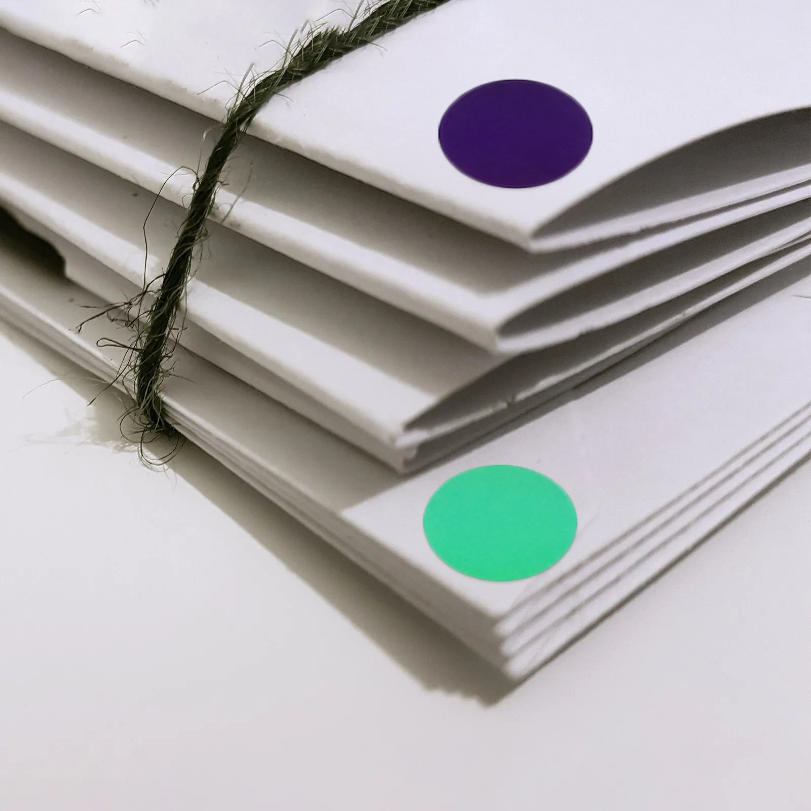 

50Pcs Vibrant Round Dot Stickers Colored Kraft Paper Writable Labels for Office School Home Organization Small Mini Adhesive