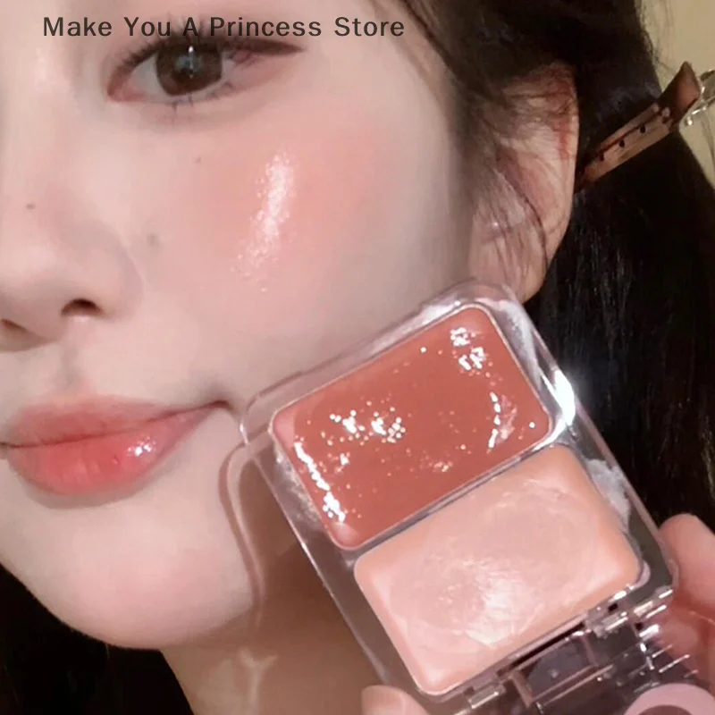 【HBA】DIKALU eau légère Blush crème longue durée imperméable joue teinte visage contour maquillage lait thé couleur hydratant