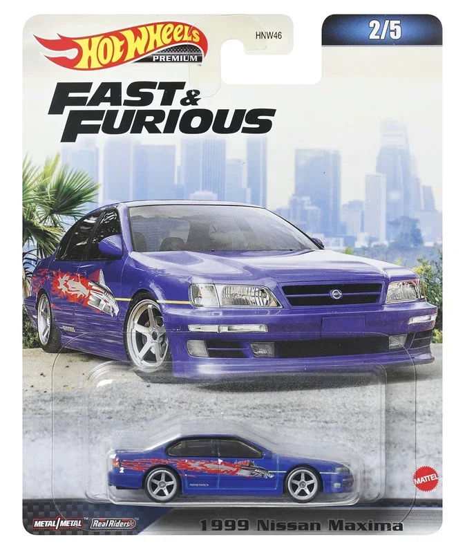 Hot Wheels-coche Original Premium Fast & Furious para niños, juguetes para niños, coche fundido a presión, Acura Integra Sedán, BMW M3, NISSAN