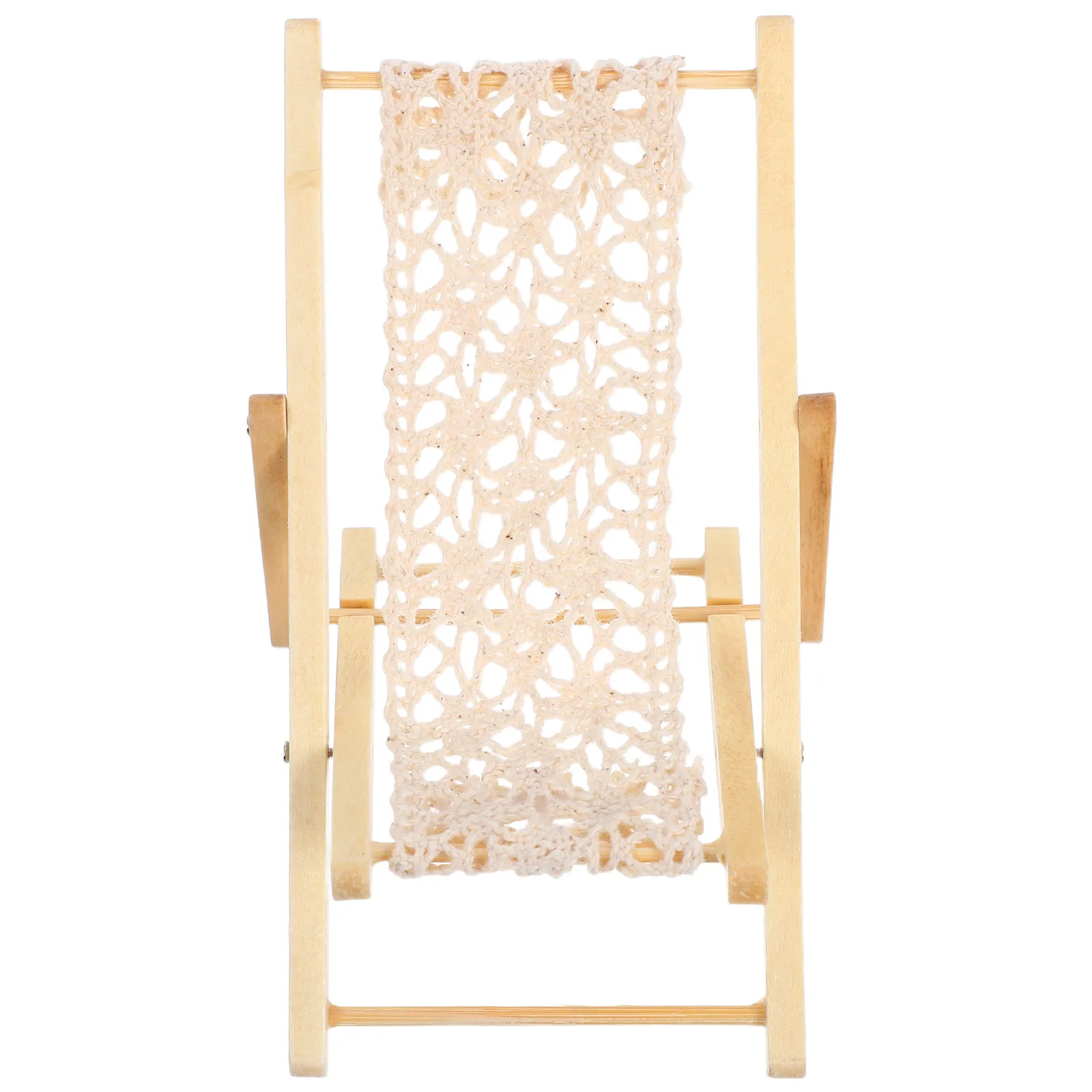 

Миниатюрный пляжный стул, имитация складного компактного легкого шезлонга для декора миниатюрного дома, для развития практических навыков