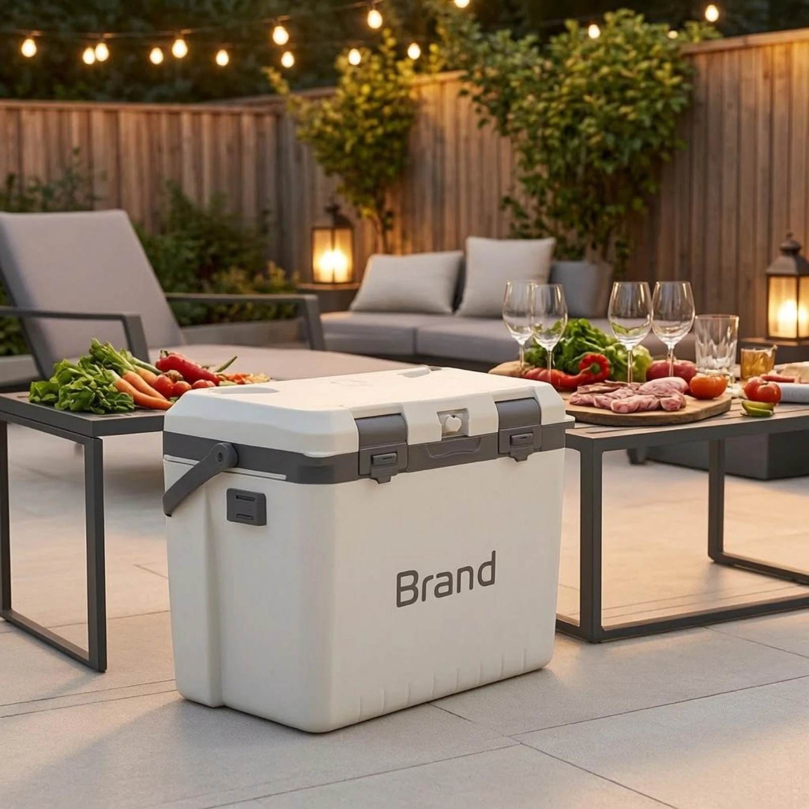 EPS Cooler Box Latch Closure Insulated Cooler Box Thermal Storage Container Rigid Portable Ice Chest Rectangular