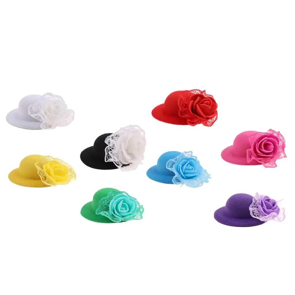 دمية قبعة قبعة ل 28-30 سنتيمتر دمية صغيرة القبعات اكسسوارات للفتيات لعبة قبعة قبعة مستديرة اكسسوارات دمية الرامي قبعة