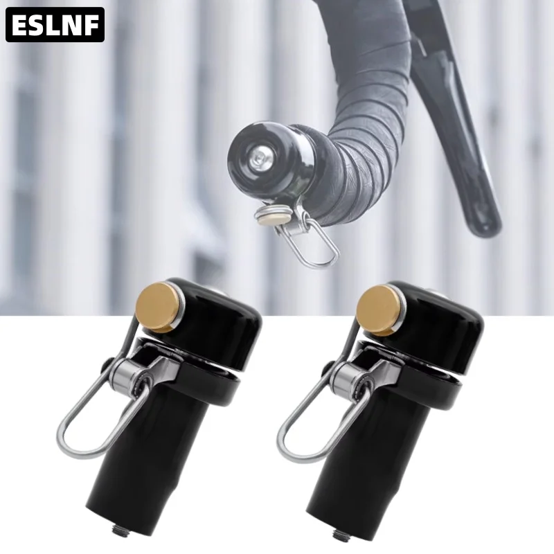 ESLNF Kupfer-Fahrradklingel Mini-Bike Lenker-Steckklingel mit Klarem Lautem Ton Sicherheitsalarm Hupe Rennrad-Zubehör