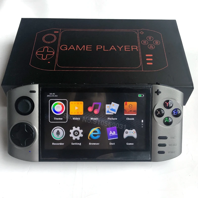 High-definition display high-resolution handheld game console retro two-player video game console