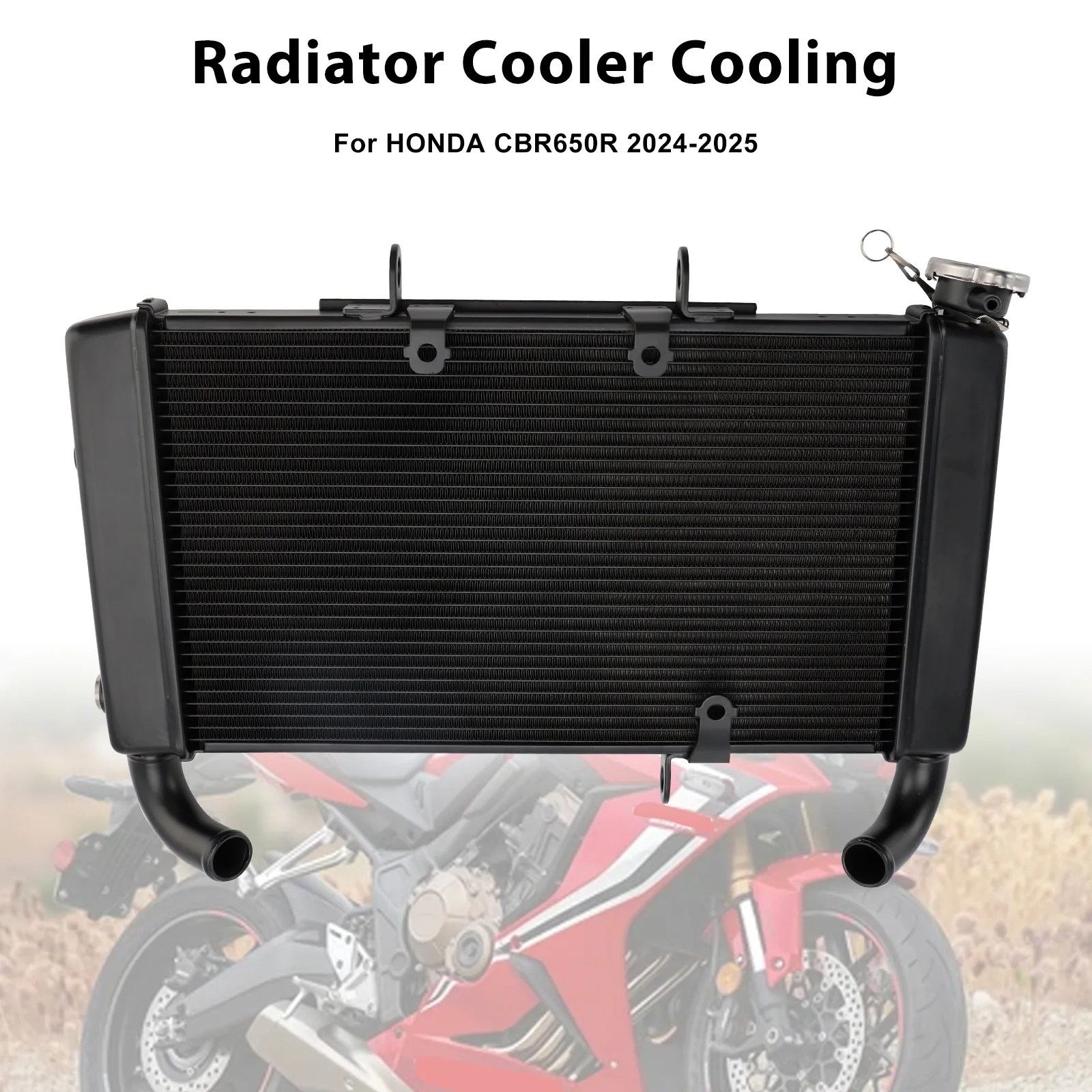 

Topteng Motorcycle Aluminum Radiator Cooling Engine Cooler Fit For HONDA CBR650R CBR 650R 2024-2025