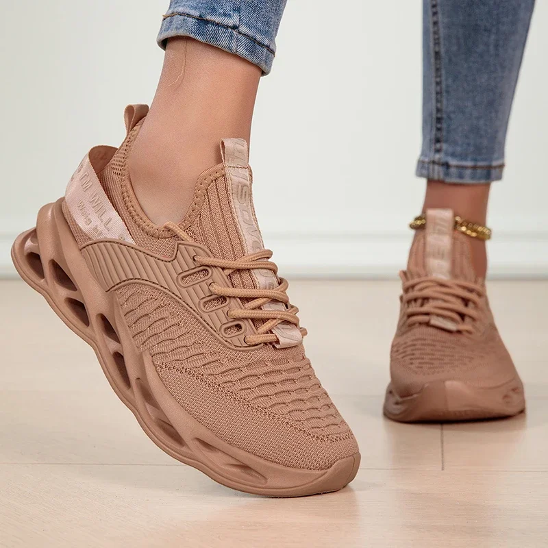 

Женские кроссовки: модные, дышащие, сетчатые, на платформе, для прогулок, для спортзала, лоферы, теннисные туфли, Zapatillas De Mujer