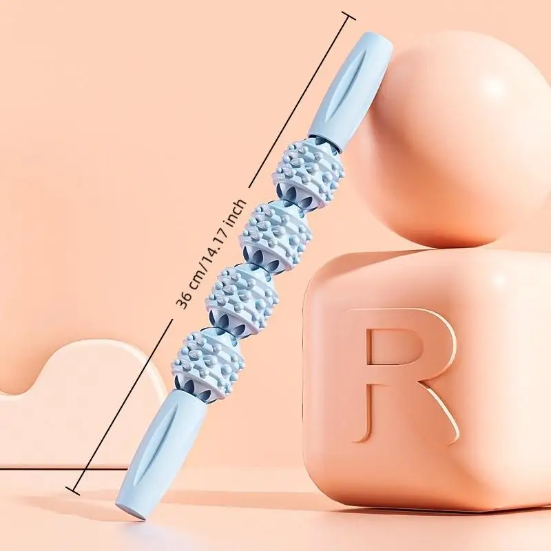 عصا تدليك من البلاستيك، أسطوانة فآسيا لليوجا، استرخاء العضلات العميقة، التدريب الشخصي واللياقة البدنية